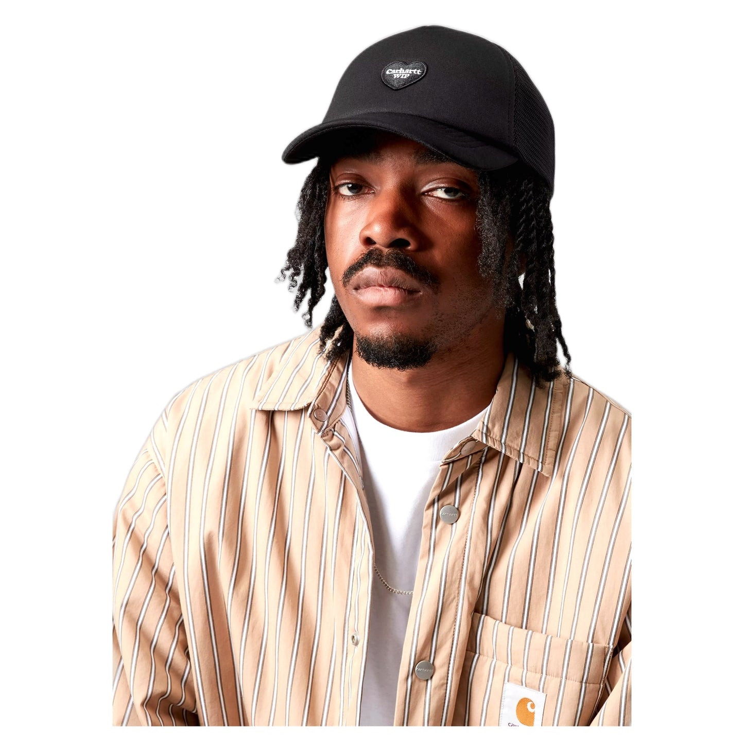 Cappello Carhartt Wip Heart Patch Trucker Cap - Black - Cappelli di Carhartt Wip | Francis Concept