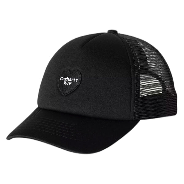 Cappello Carhartt Wip Heart Patch Trucker Cap - Black - Cappelli di Carhartt Wip | Francis Concept