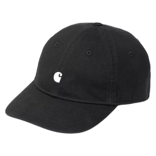 Cappello Carhartt Wip Madison Logo Cap - Black / White-Francis Concept