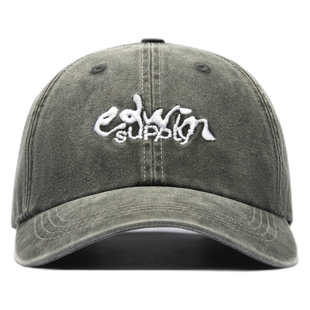Cappello Edwin Soft Washed 6 Panel Cap - Black-Francis Concept