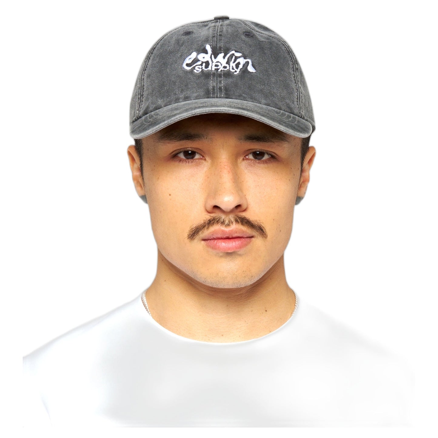 Cappello Edwin Soft Washed 6 Panel Cap - Black-Francis Concept