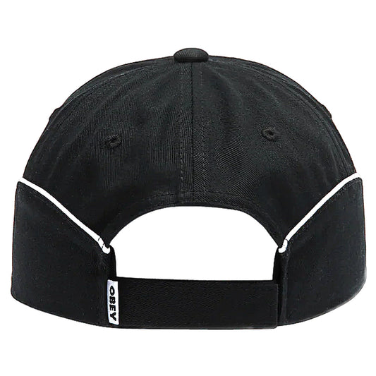 Cappello Obey Rewind 6 Panel Velcroback - Black - Cappelli di Obey | Francis Concept
