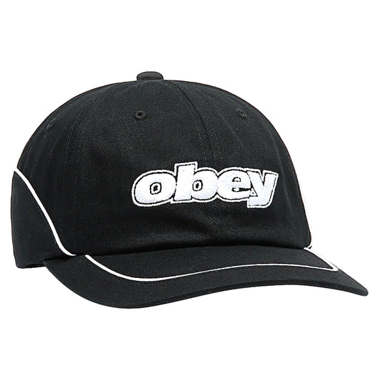 Cappello Obey Rewind 6 Panel Velcroback - Black - Cappelli di Obey | Francis Concept