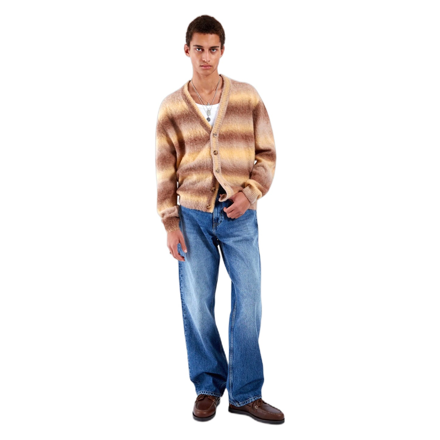 Cardigan Dr Denim Tom - Fade Yellow - Maglieria di Dr.Denim | Francis Concept