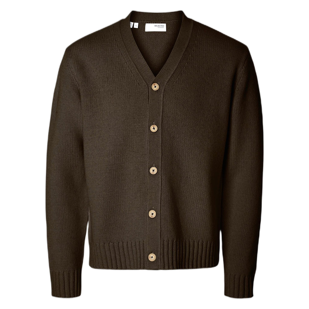 Cardigan Selected Homme LS Cody Knit Relaxed Cardigan - Demitasse - Maglieria di Selected Homme | Francis Concept