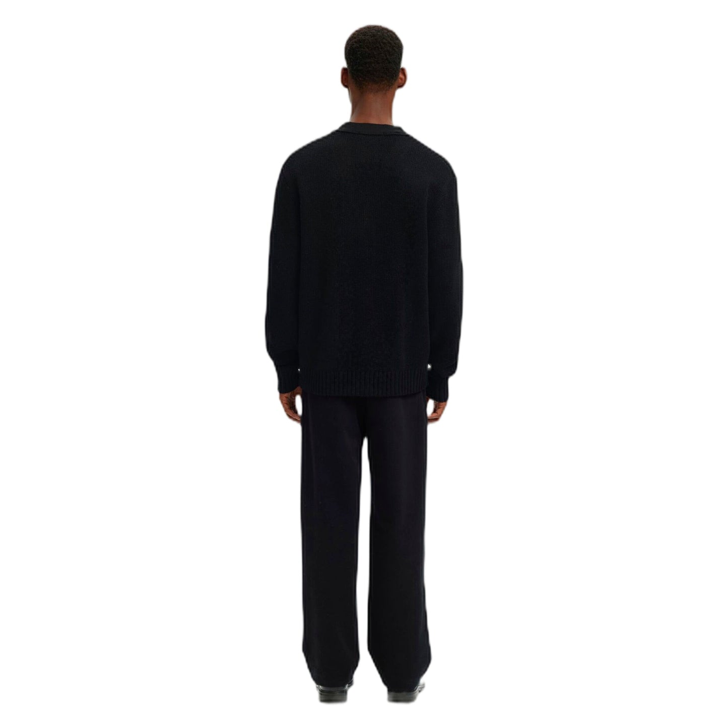 Cardigan Selected Homme LS Knit Relaxed Cardigan - Black - Maglieria di Selected Homme | Francis Concept