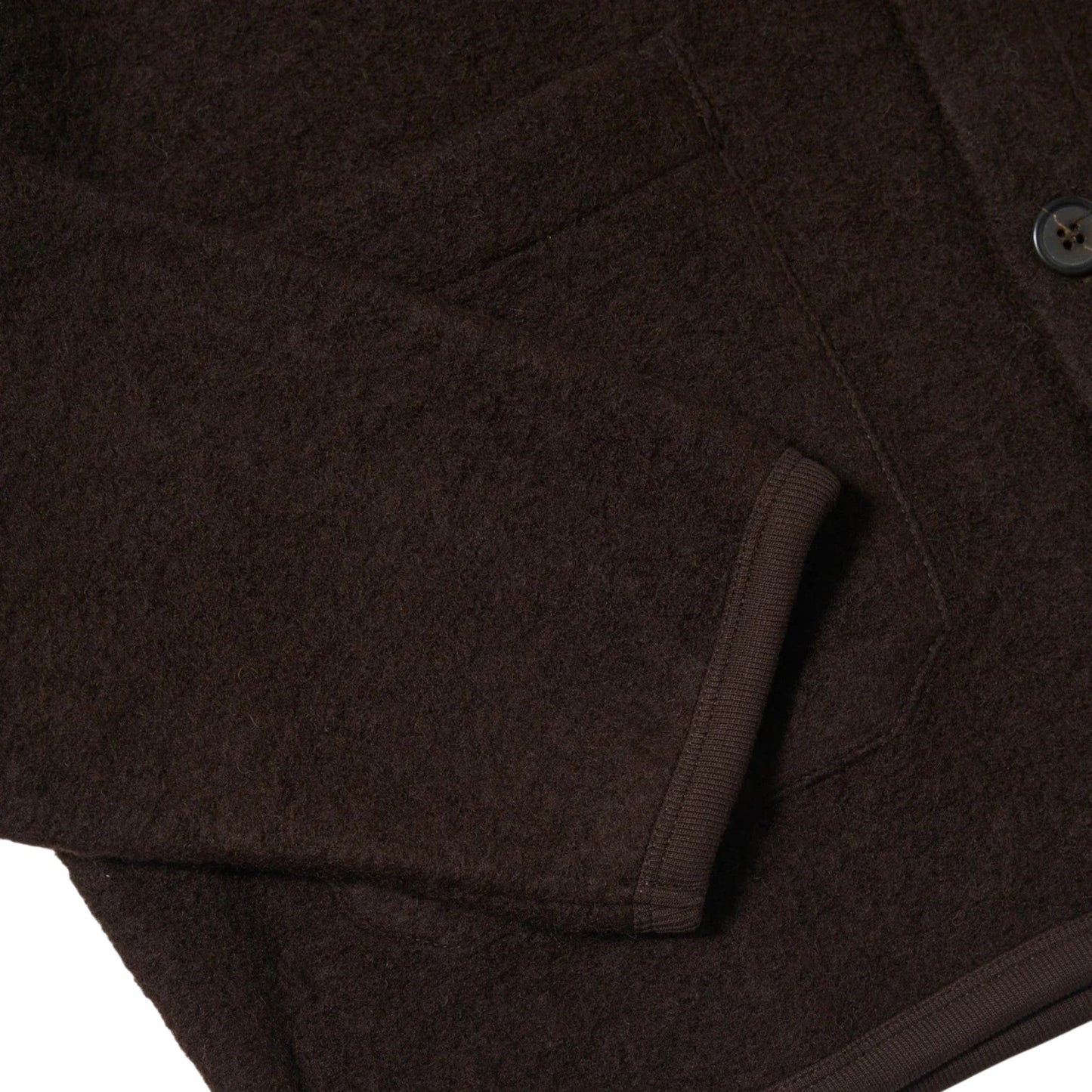 Cardigan Universal Works Wool Fleece - Brown - Giacca di Universal Works | Francis Concept