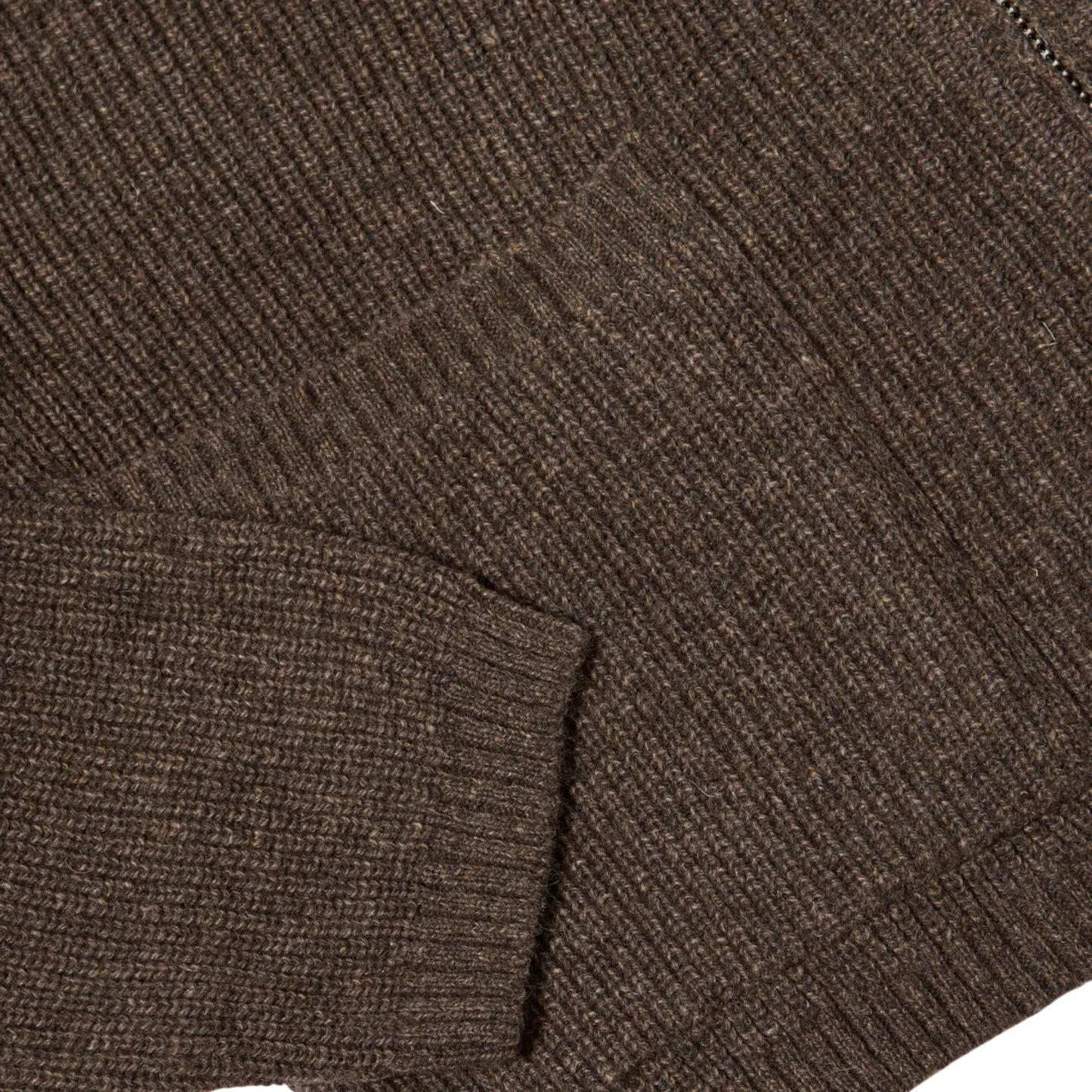 Cardigan Universal Works Zip Cardigan Eco Wool - Brown - Maglieria di Universal Works | Francis Concept