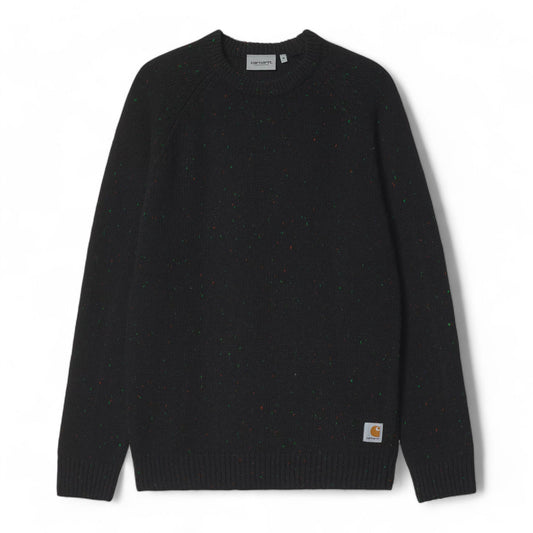 Carhartt Wip Anglistic Sweater - Speckled Black - Maglieria di Carhartt Wip | Francis Concept