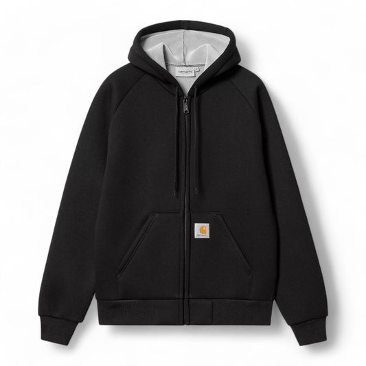 Carhartt Wip Car - Lux Hooded Jacket - Black - Giacche di Carhartt Wip | Francis Concept