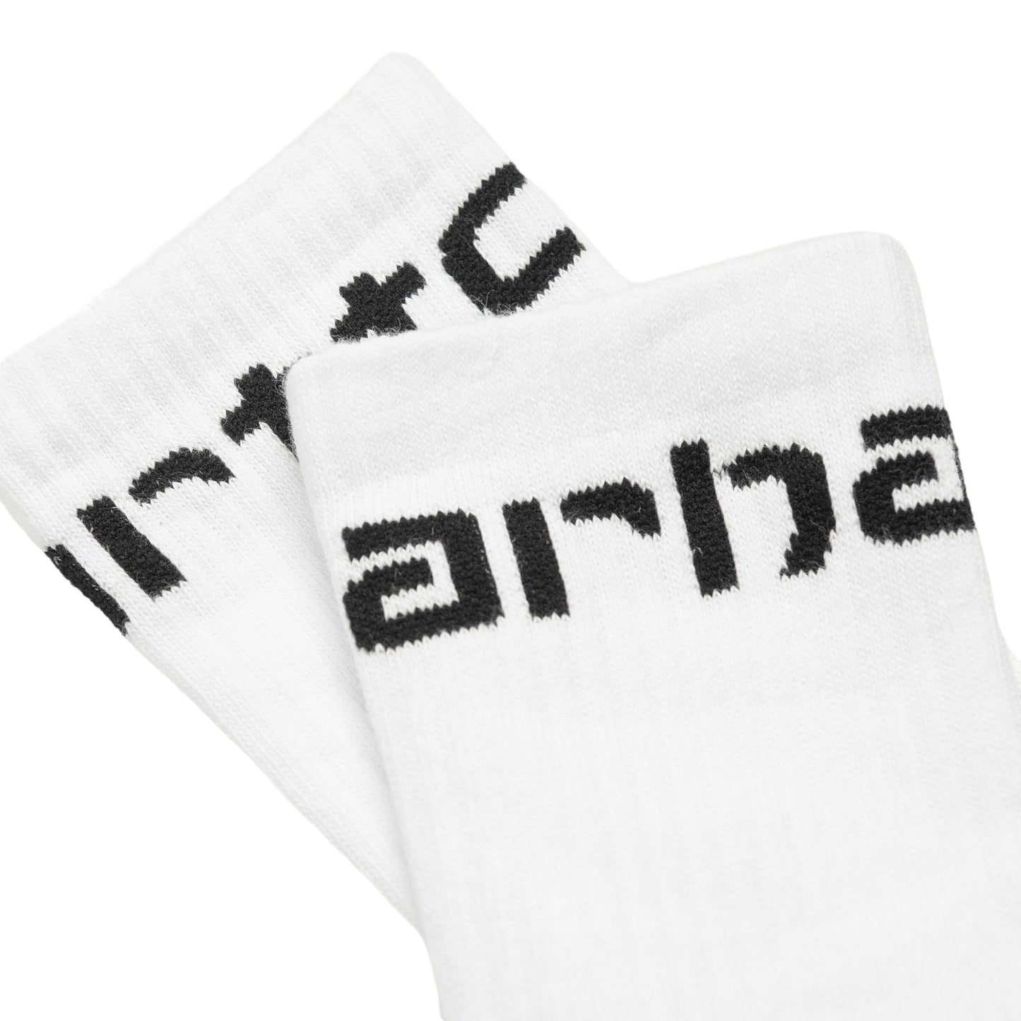 Carhartt Wip Carhartt Socks - White / Black - Calzini Lunghi di Carhartt Wip | Francis Concept