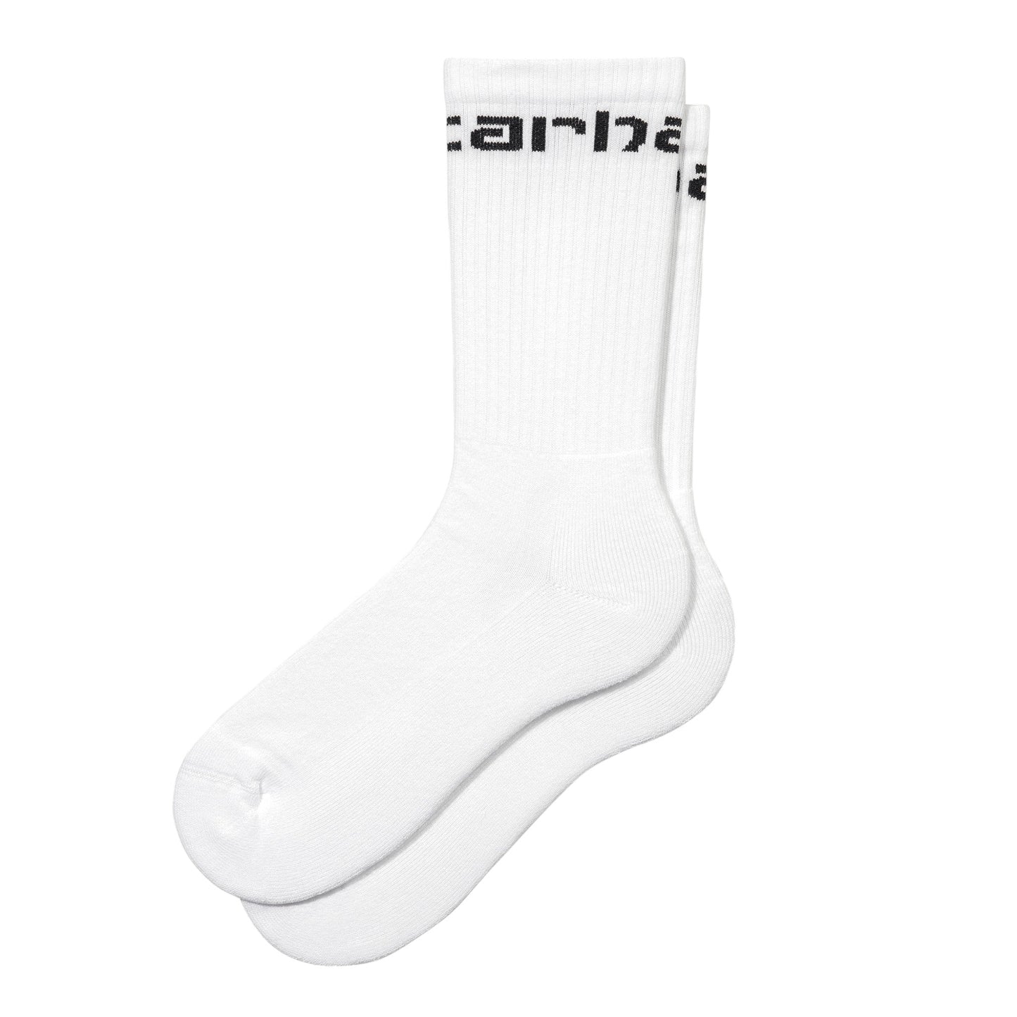 Carhartt Wip Carhartt Socks - White / Black - Calzini Lunghi di Carhartt Wip | Francis Concept
