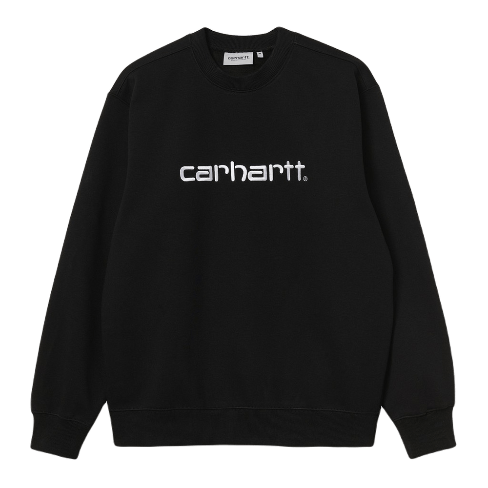 Carhartt Wip Carhartt Sweat - Black / White - Felpe di Carhartt Wip | Francis Concept