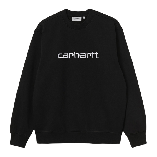 Carhartt Wip Carhartt Sweat - Black / White - Felpe di Carhartt Wip | Francis Concept