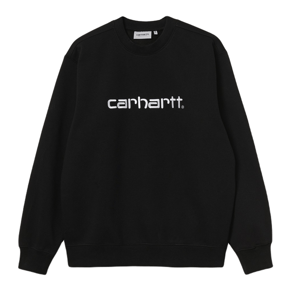 Carhartt Wip Carhartt Sweat - Black / White - Felpe di Carhartt Wip | Francis Concept