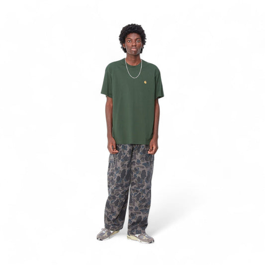 Carhartt Wip Chase T-Shirt - Sycamore Tree / Gold - T-Shirt di Carhartt Wip | Francis Concept