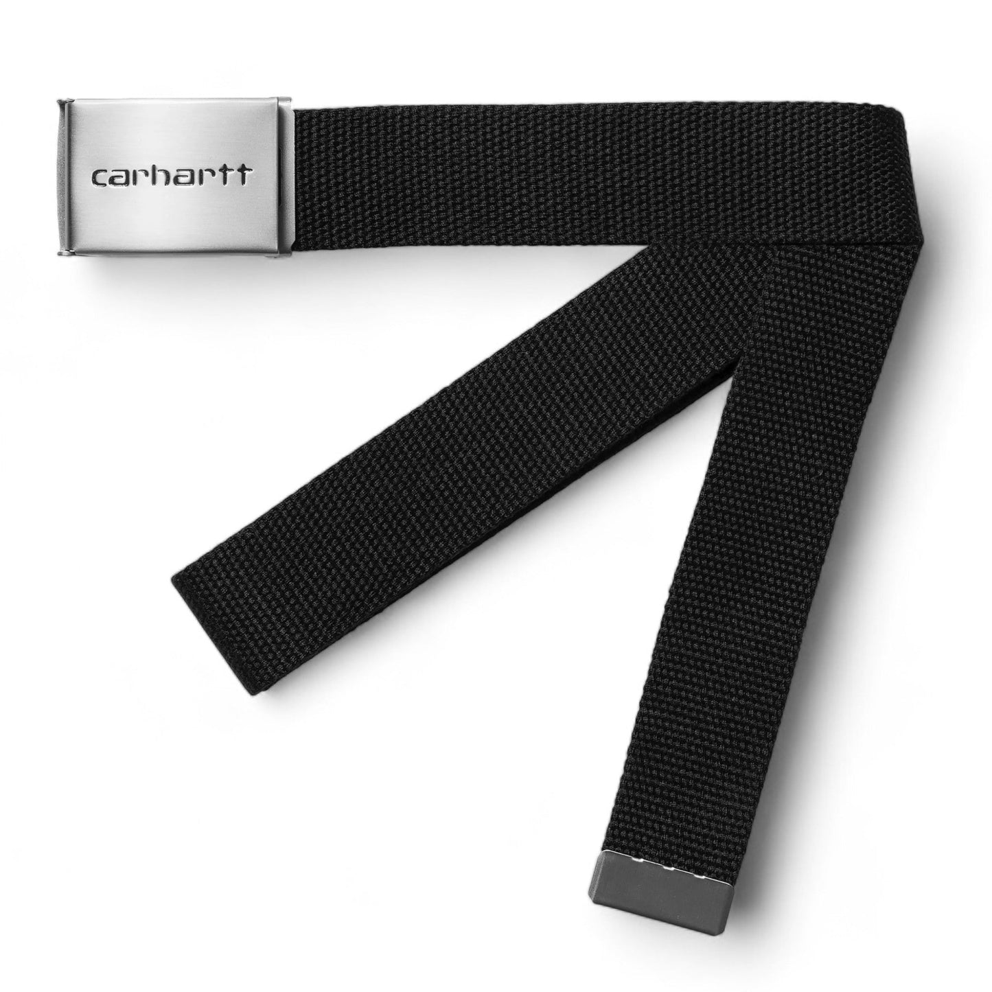 Carhartt Wip Clip Belt Chrome - Black - Cinture di Carhartt Wip | Francis Concept