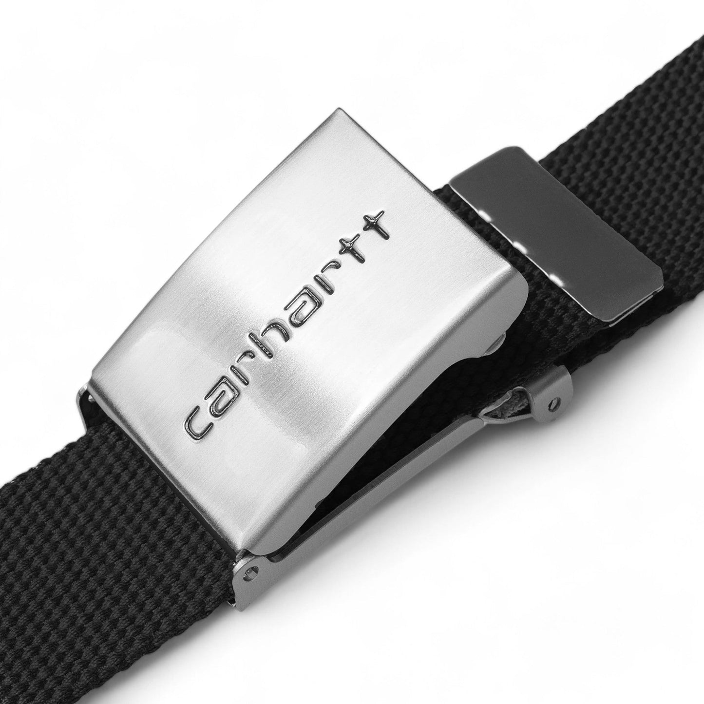 Carhartt Wip Clip Belt Chrome - Black - Cinture di Carhartt Wip | Francis Concept