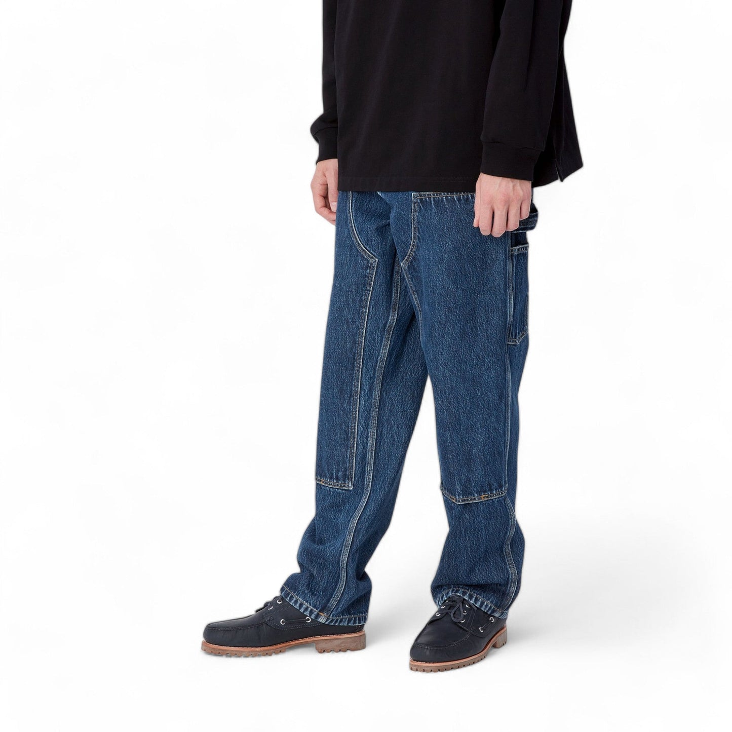 Carhartt Wip Double Knee Pant - Blue Stone Washed - Pantaloni di Carhartt Wip | Francis Concept