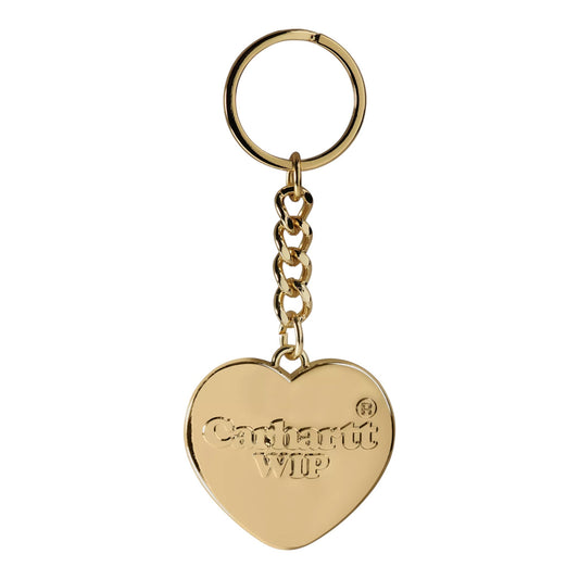 Carhartt Wip Heart Keychain Zinc Alloy Gold - Gadgets di Carhartt Wip | Francis Concept