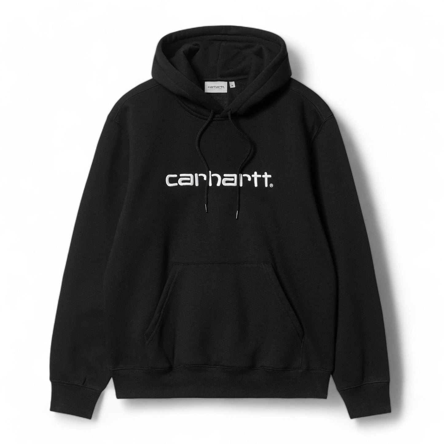 Carhartt Wip Hooded Carhartt Sweat - Black / White - Felpe di Carhartt Wip | Francis Concept