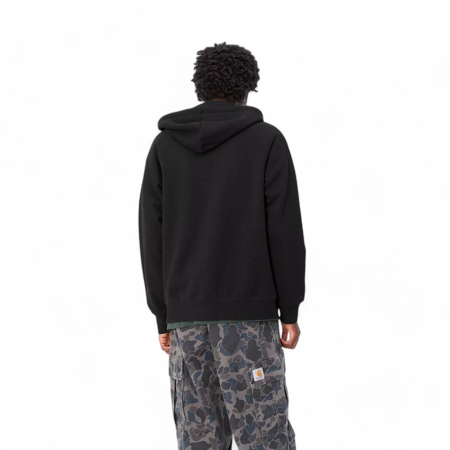 Carhartt Wip Hooded Chase Jacket - Black / Gold - Felpe di Carhartt Wip | Francis Concept