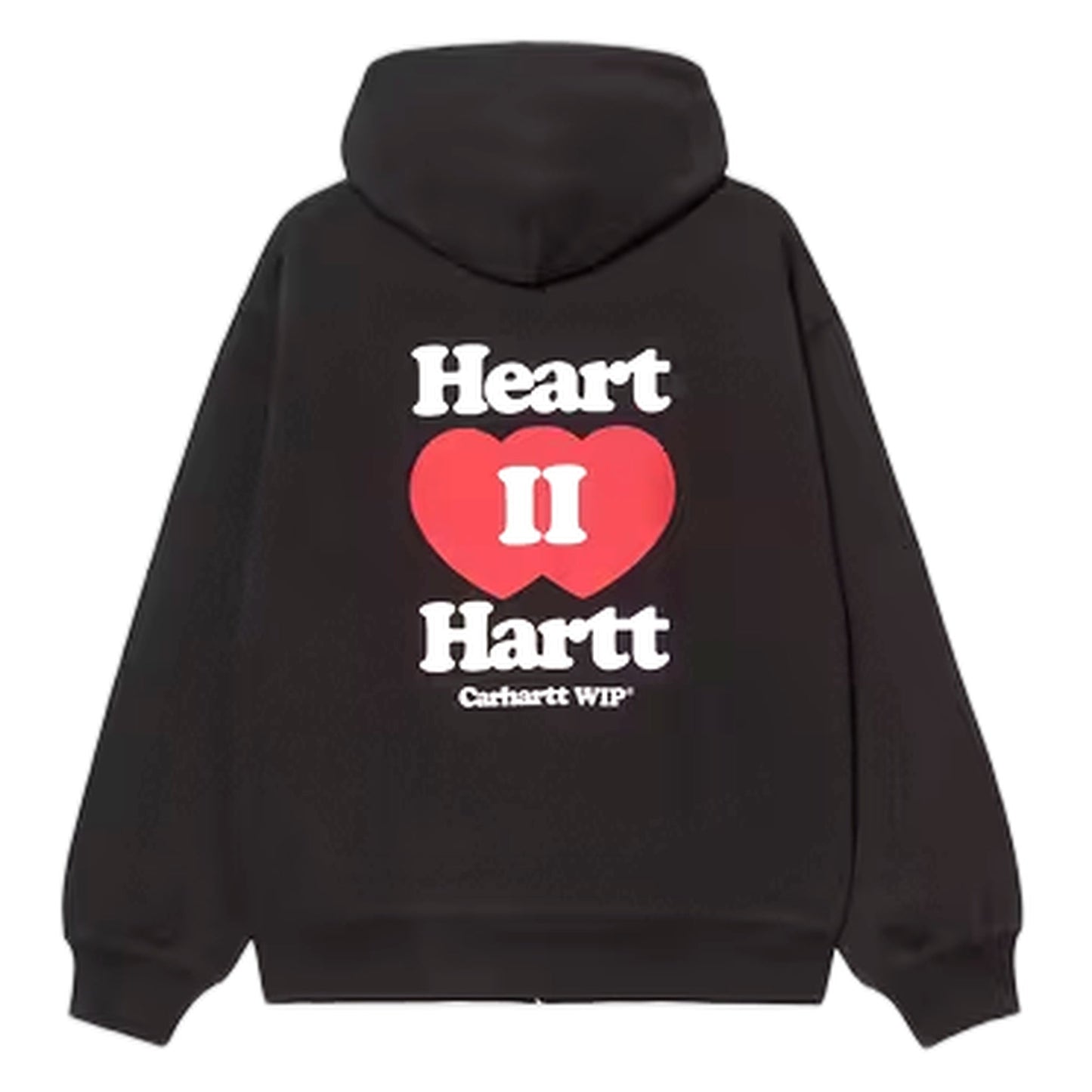 Carhartt Wip Hooded Heart II Hartt Sweat Jacket - Black - Felpe di Carhartt Wip | Francis Concept