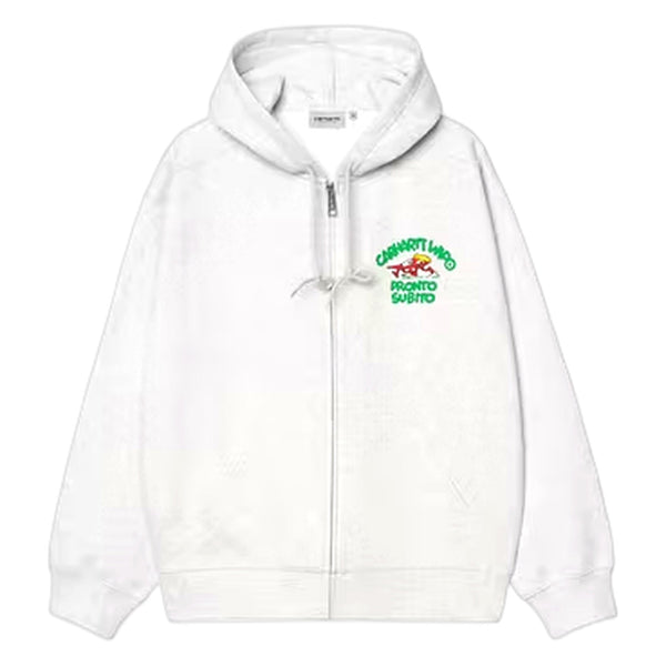 Carhartt Wip Hooded Pronto Sweat Jacket - Ash heather - Felpe di Carhartt Wip | Francis Concept