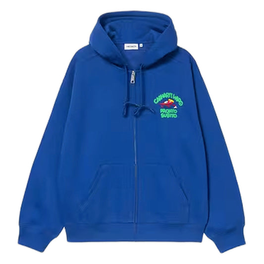 Carhartt Wip Hooded Pronto Sweat Jacket - Wolfsbane - Felpe di Carhartt Wip | Francis Concept