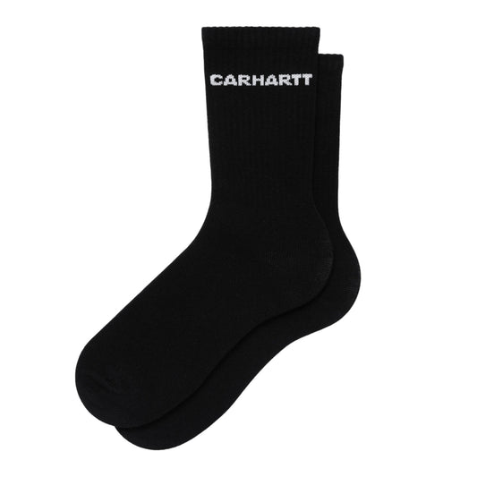 Carhartt Wip Link Socks - Black / White - Calzini Lunghi di Carhartt Wip | Francis Concept