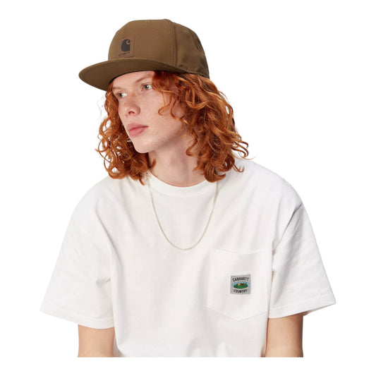 Carhartt Wip Logo Cap - Hamilton Brown - Cappelli di Carhartt Wip | Francis Concept