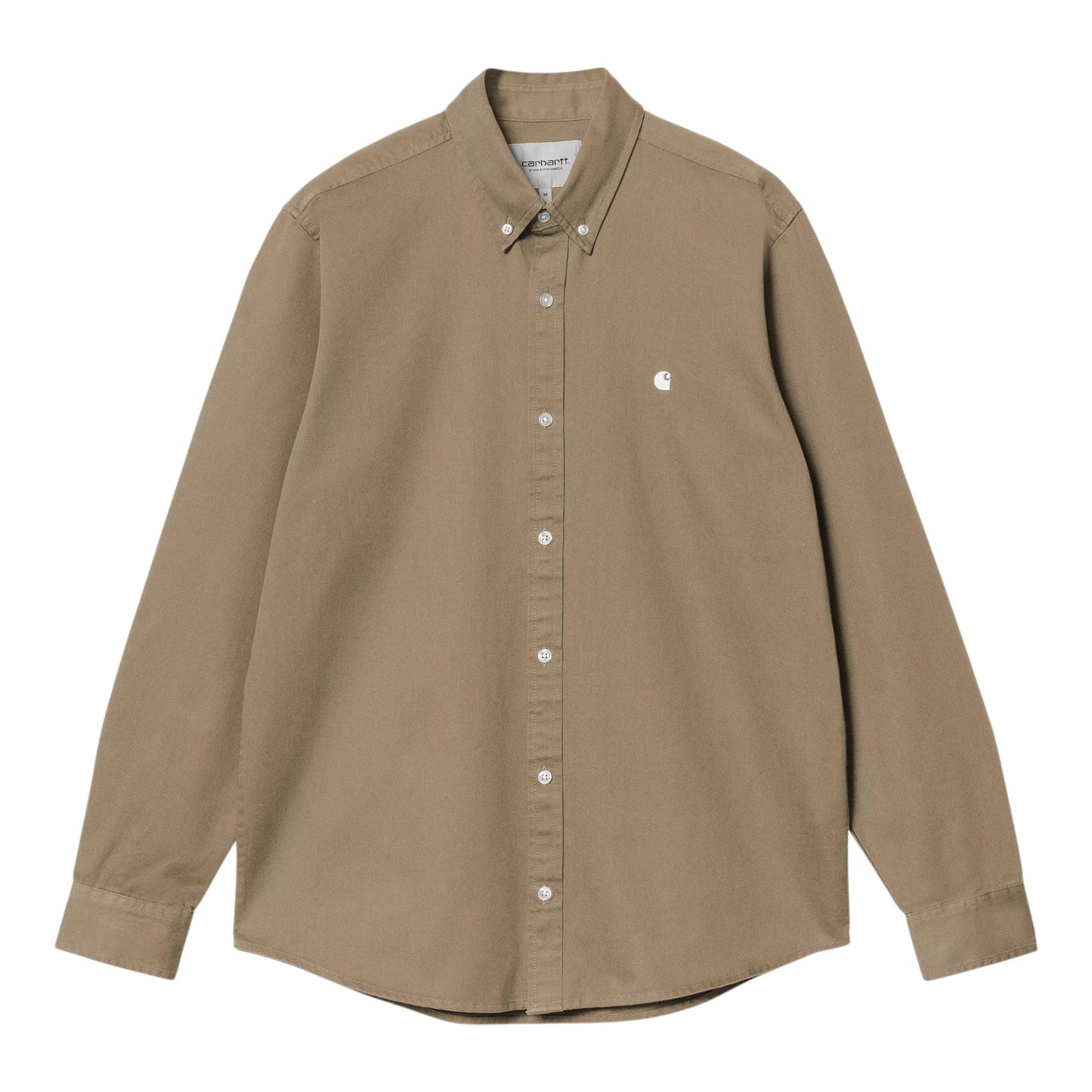 Carhartt Wip L/S Madison Shirt - Leather / White - Camicie di Carhartt Wip | Francis Concept