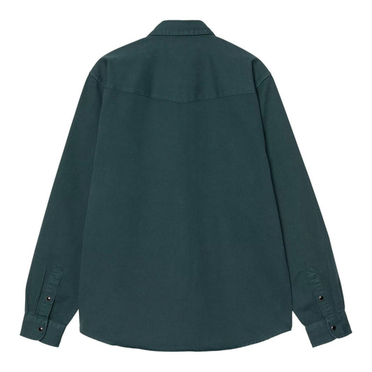Carhartt Wip L/S Santa Fe Shirt - Deep - Camicie di Carhartt Wip | Francis Concept