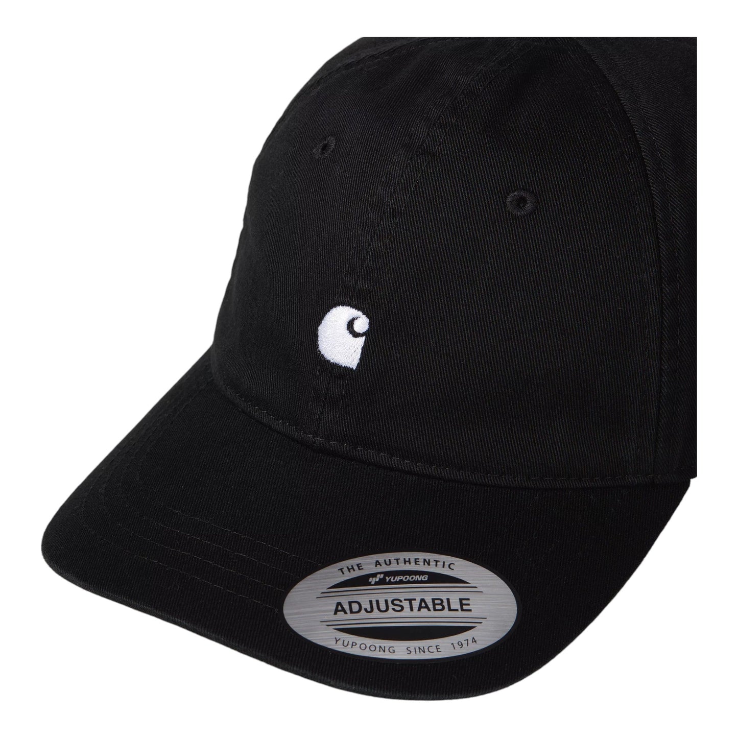 Carhartt Wip Madison Logo Cap - Black / White - Cappelli di Carhartt Wip | Francis Concept