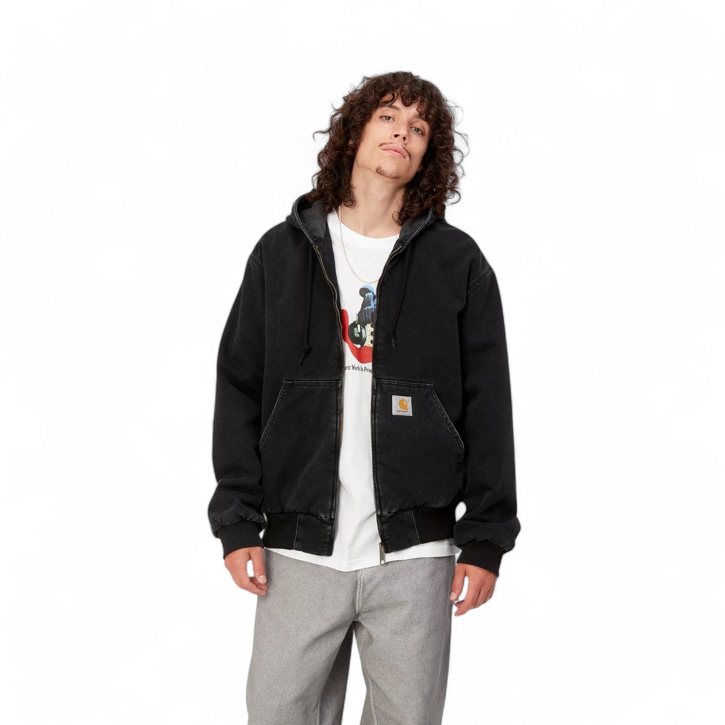Carhartt Wip OG Active Jacket - Black Stone Washed - Giacche di Carhartt Wip | Francis Concept