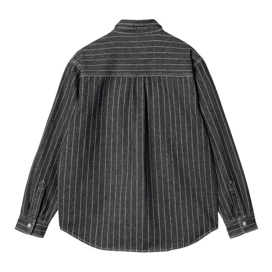 Carhartt Wip Orlean Shirt Jacket - Black / White - Camicie di Carhartt Wip | Francis Concept