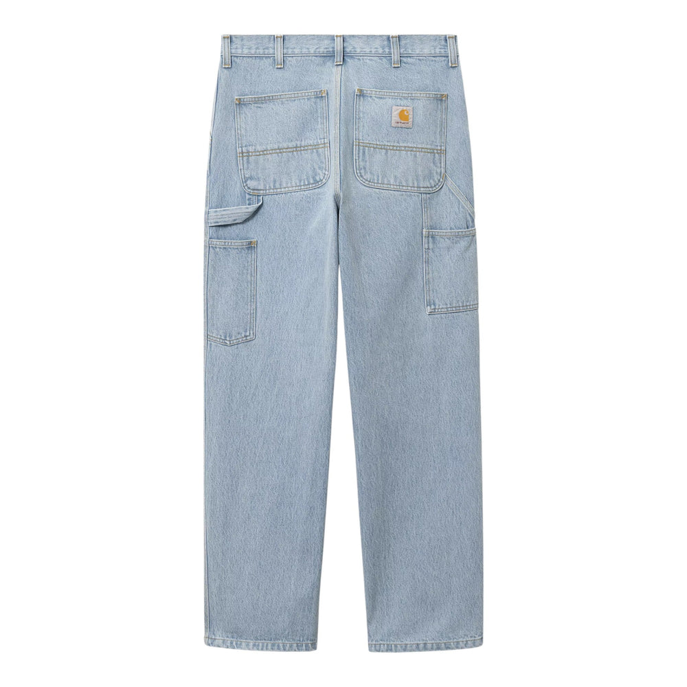 Carhartt Wip Single Knee Pant - Blue Heavy Stone Bleached - Pantaloni di Carhartt Wip | Francis Concept