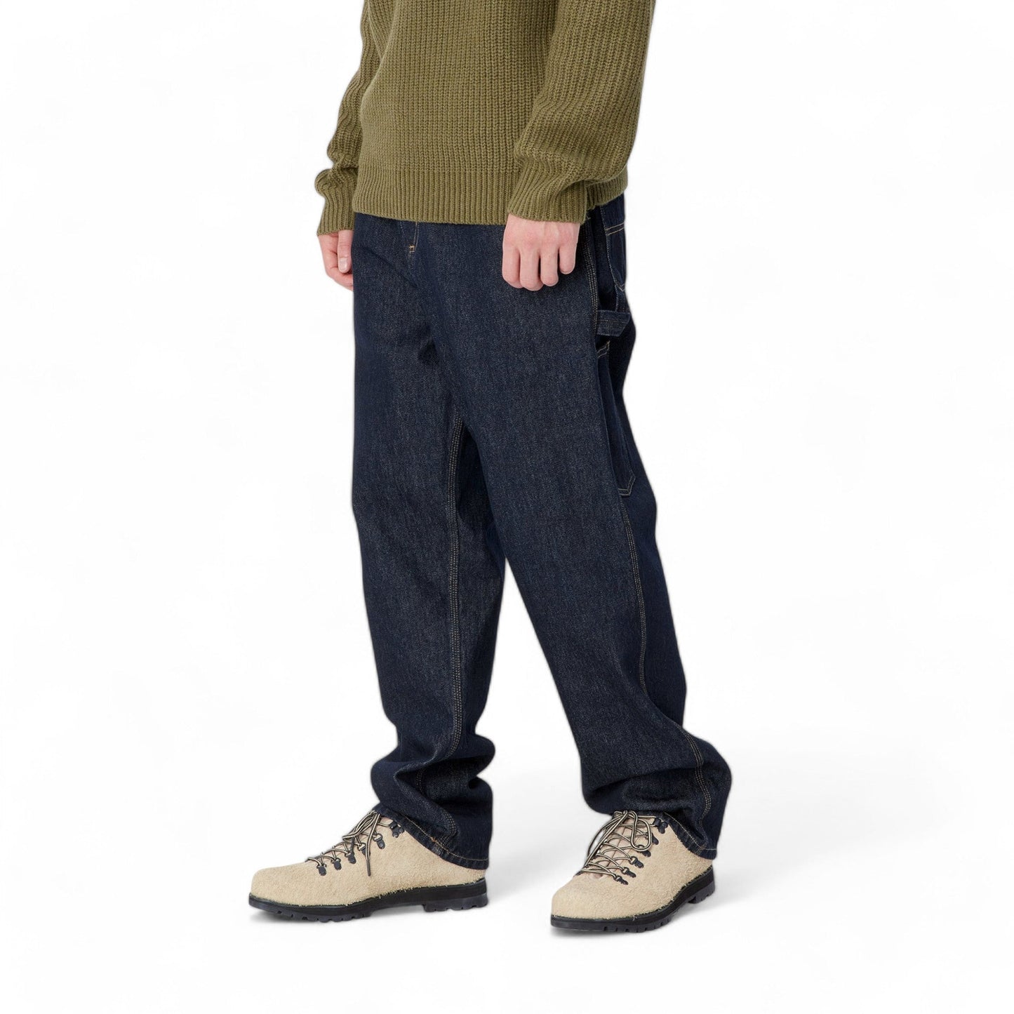 Carhartt Wip Single Knee Pant - Blue rinsed - Pantaloni di Carhartt Wip | Francis Concept