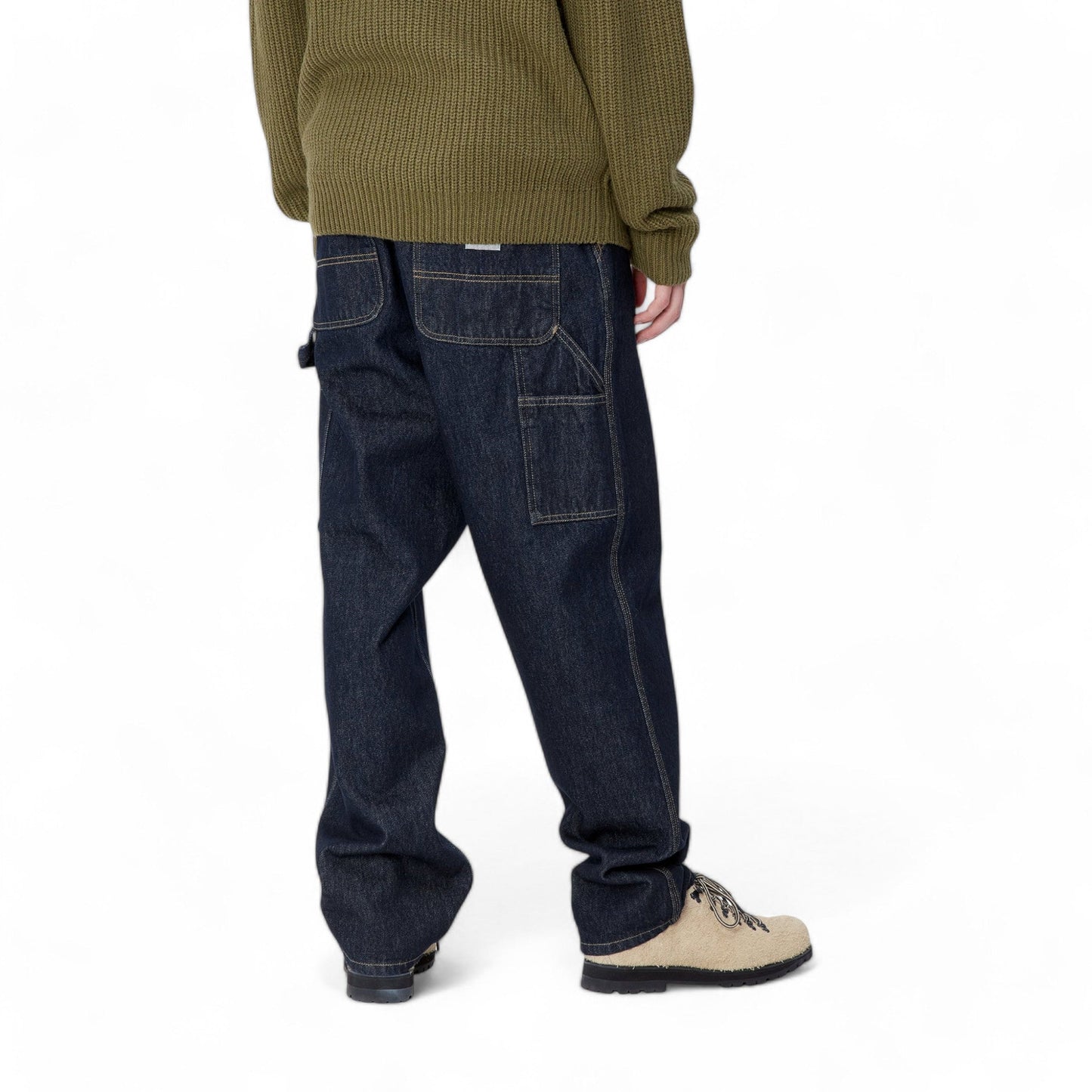 Carhartt Wip Single Knee Pant - Blue rinsed - Pantaloni di Carhartt Wip | Francis Concept