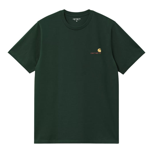 Carhartt Wip S/S American Script T-Shirt - Conifer - T-Shirt di Carhartt Wip | Francis Concept