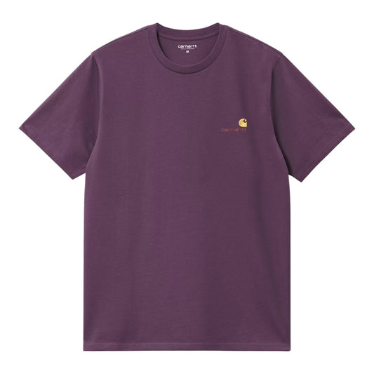 Carhartt Wip S/S American Script T-Shirt - Huckelberry - T-Shirt di Carhartt Wip | Francis Concept