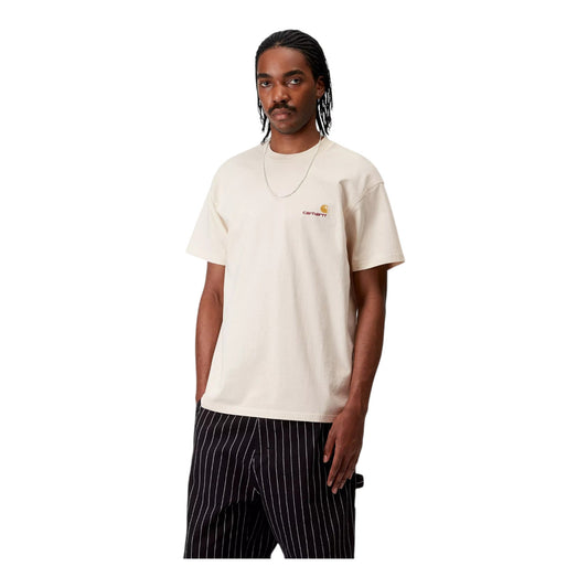 Carhartt Wip S/S American Script T-Shirt - Natural - T-Shirt di Carhartt Wip | Francis Concept