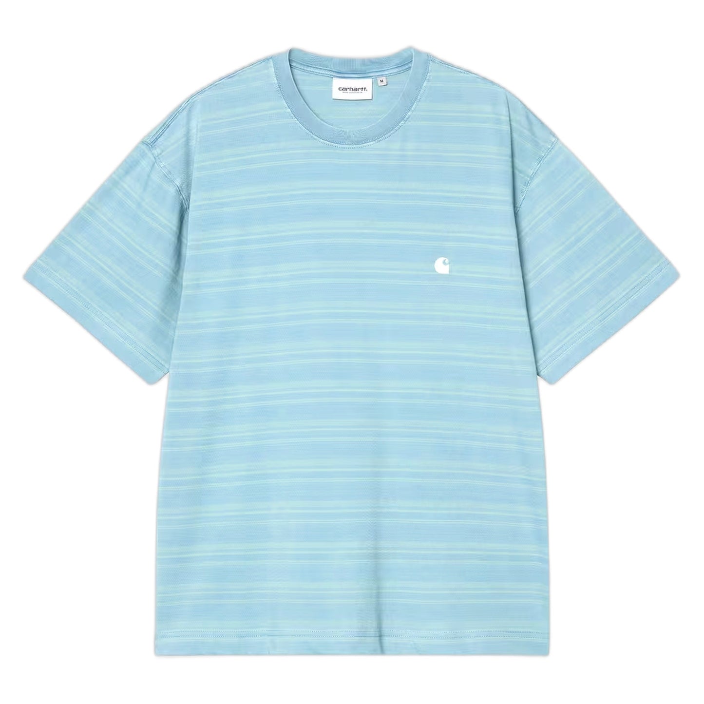 Carhartt Wip S/S Brodine T-Shirt - Brodine Stripe / Saguaro - T-Shirt di Carhartt Wip | Francis Concept