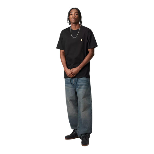 Carhartt Wip S/S Chase T-Shirt - Black - T-Shirt di Carhartt Wip | Francis Concept