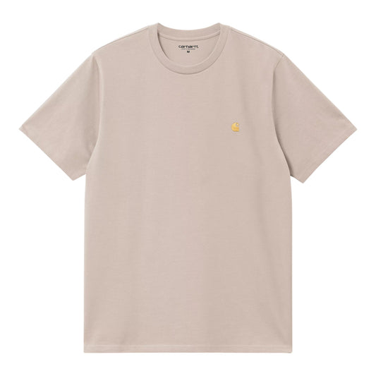 Carhartt Wip S/S Chase T-Shirt - Dusky Beige / Gold - T-Shirt di Francis Concept | Francis Concept