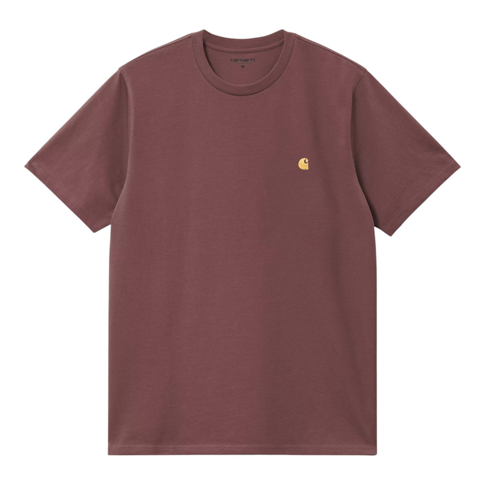 Carhartt Wip S/S Chase T-Shirt - Dusky Pink / Gold - T-Shirt di Francis Concept | Francis Concept