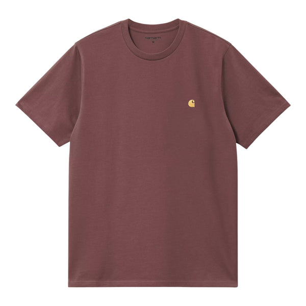 Carhartt Wip S/S Chase T-Shirt - Dusky Pink / Gold - T-Shirt di Francis Concept | Francis Concept