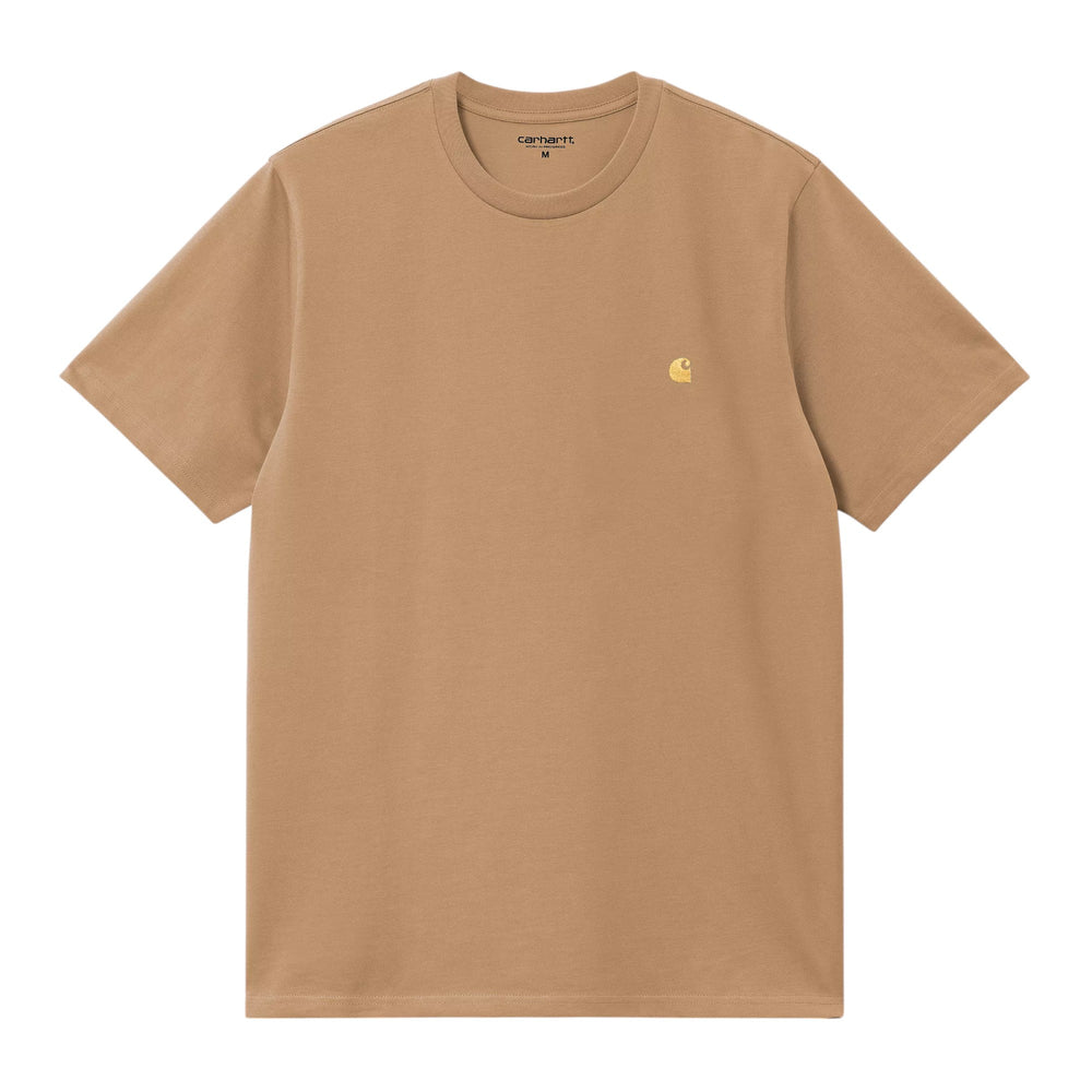 Carhartt Wip S/S Chase T-Shirt - Dusty H Brown - T-Shirt di Carhartt Wip | Francis Concept