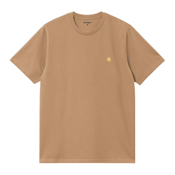 Carhartt Wip S/S Chase T-Shirt - Dusty H Brown - T-Shirt di Carhartt Wip | Francis Concept