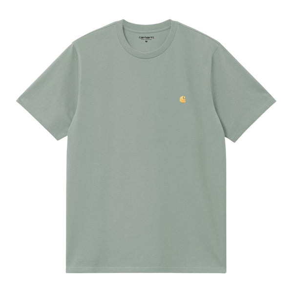 Carhartt Wip S/S Chase T-Shirt - Frosted Green - T-Shirt di Carhartt Wip | Francis Concept